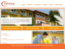 Tablet Screenshot of pflegezentrum-graz-stpeter.at